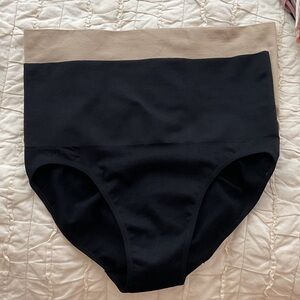 Black and Tan High-Waisted MeMoi shape wear Briefs